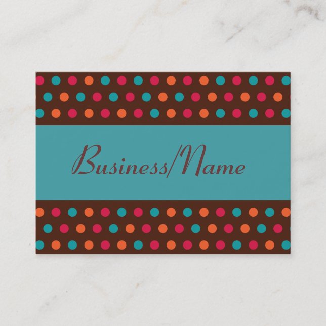 Moderne Dot Business Card Visitenkarte (Vorderseite)
