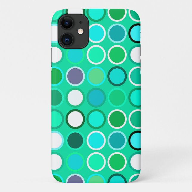 Moderne Dots - Aquatöne aus dem Mittelalter Case-Mate iPhone Hülle (Rückseite)