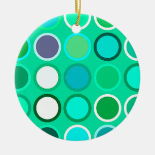 Moderne Dots - Aquatöne aus dem Mittelalter Keramik Ornament