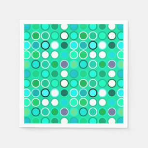 Moderne Dots - Aquatöne aus dem Mittelalter Serviette