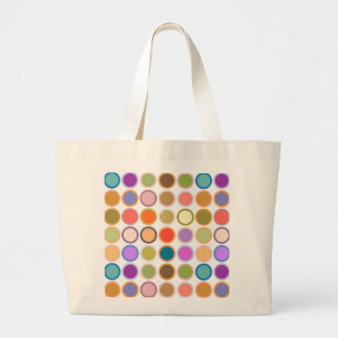 Moderne Dots aus der Mitte des Jahrhunderts, mehrf Jumbo Stoffbeutel