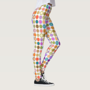 Moderne Dots aus der Mitte des Jahrhunderts, mehrf Leggings