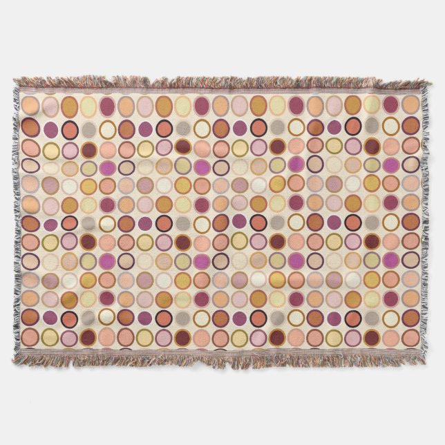 Moderne Dots - beige & neutral Decke (Vorderseite)