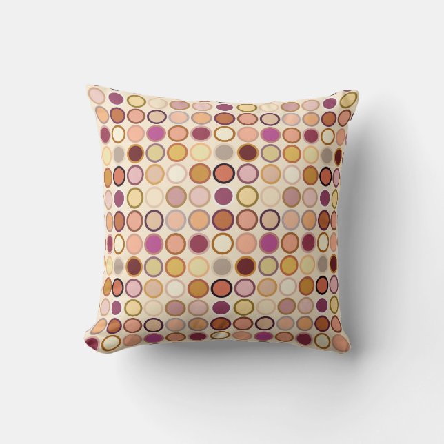 Moderne Dots - beige & neutral Kissen (Vorderseite)