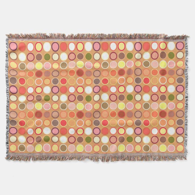 Moderne Dots - braun & vielseitig Decke (Vorderseite)