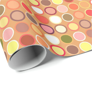 Moderne Dots - braun & vielseitig Geschenkpapier
