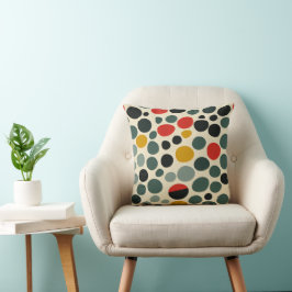 Moderne Dots Throw Kissen des mittleren Jahrhunder