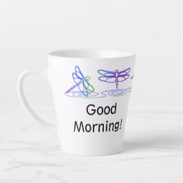Moderne Dragonfly Personalisierte Latte-Tasse Milchtasse