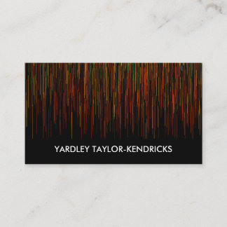 Moderne dramatische Black Business Card Visitenkarte