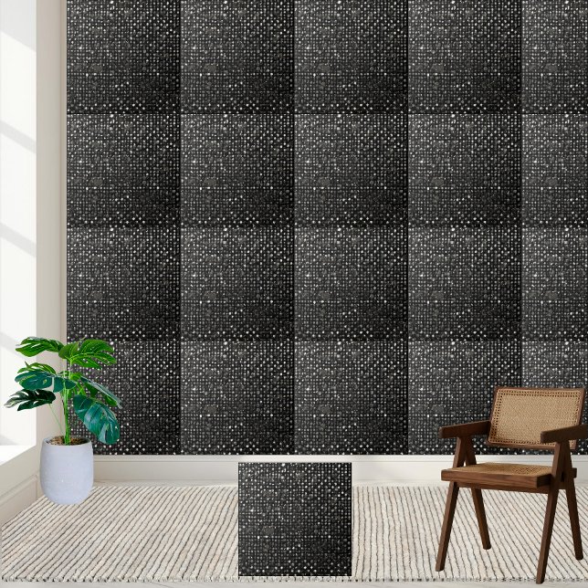 Moderne, dreckige, Schwarz-weiße Partikelbodenwand Fliese (Modern Dirty Black White Particle Floor Wall Ceramic Tile)