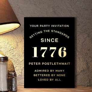 Moderne Drehbuch Geburtstag Einladung Schwarz und 