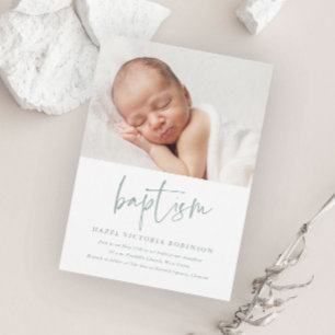 Moderne Drehbuch Religiöse Taufe & Christening Einladung