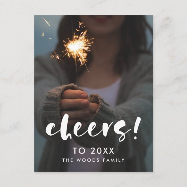 Moderne Drehbücher bejubeln das Neujahrsfest 2026 Postkarte (Vorderseite)