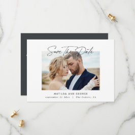 Moderne Drehbuchhochzeit Save The Date