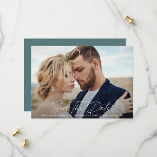 Moderne Drehbuchhochzeit Save The Date