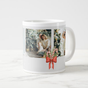 Moderne Drei-Foto-Feiertags-Familien-Collage Jumbo-Tasse