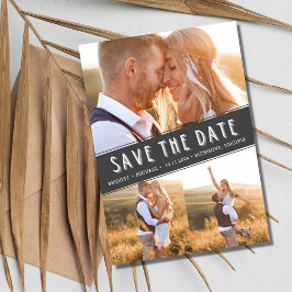 Moderne drei Fotosammlungen für Hochzeiten speiche Save The Date