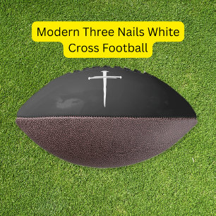 Moderne Drei Nägel Weißen Kreuz Football