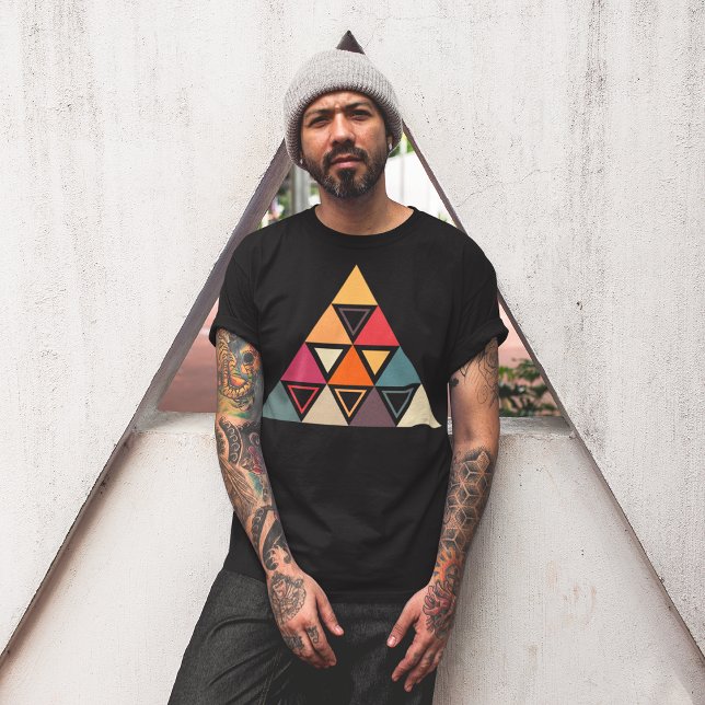 Moderne Dreieck-Quilts T-Shirt (Von Creator hochgeladen)