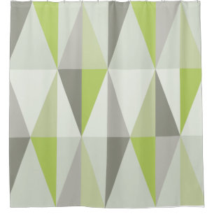 Moderne Dreiecke des Mittelalters Duschvorhang