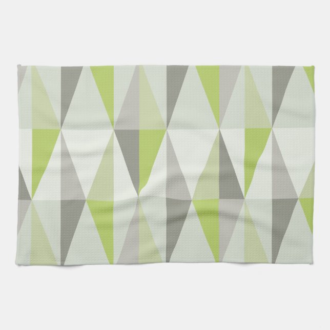 Moderne Dreiecke des Mittelalters Geschirrtuch (Horizontal)