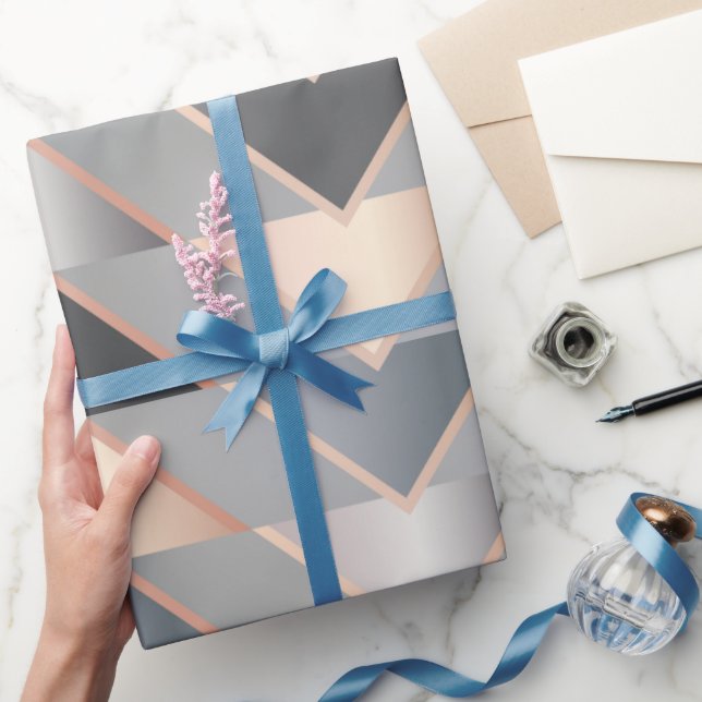 Moderne Dreiecke Geschenkpapier (Schenken)