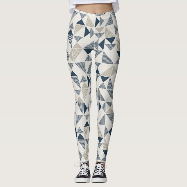 moderne Dreiecke Leggings (Vorderseite)