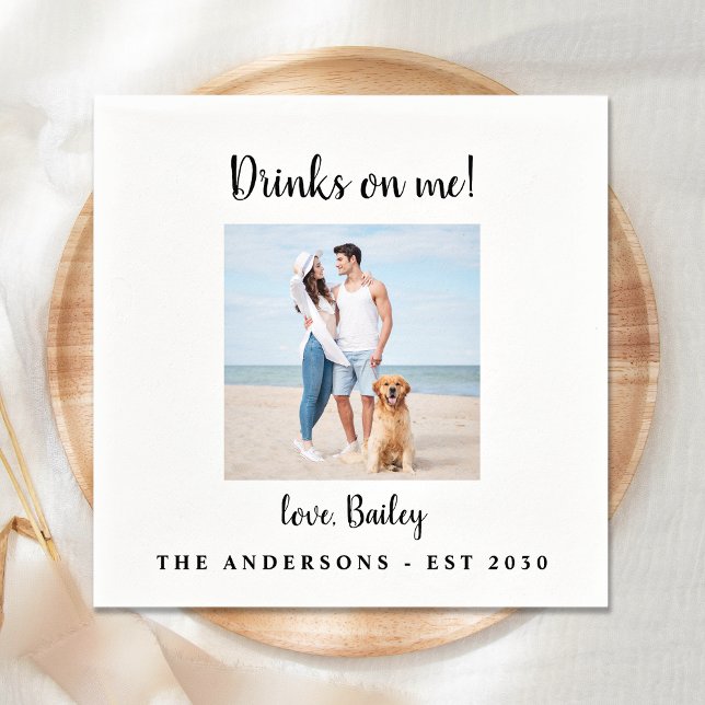 Moderne Drinks auf meiner Hunde Foto Haustier Hoch Serviette (Von Creator hochgeladen)