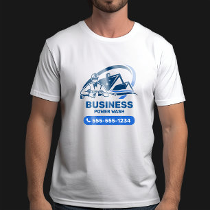 Moderne Druckwäsche-Hausreinigung mit Hochdruckrei T-Shirt