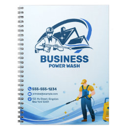 Moderne Druckwäsche Power Waschhaus Reinigung Notizblock