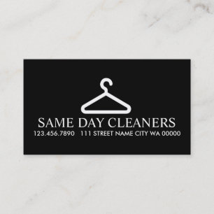 Moderne Dry Cleaners Business Card Visitenkarte