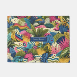 Moderne Dschungelkunst Fußmatte