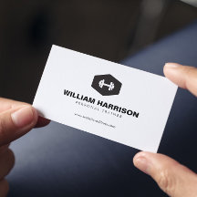 Moderne Dumbell Logo Personal Trainer Fitness