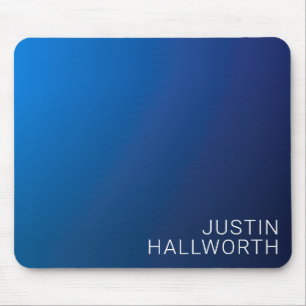 Moderne dunkelblaue Abstufung & minimaler editierb Mousepad