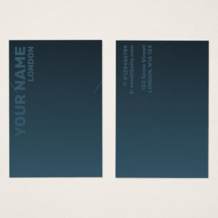 Moderne dunkelblaue Gradientenhalskarte