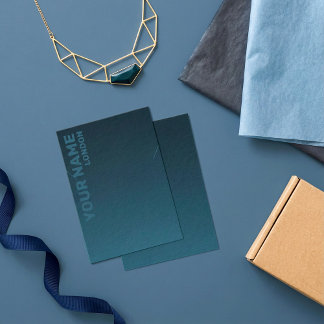 Moderne dunkelblaue Gradientenhalskarte