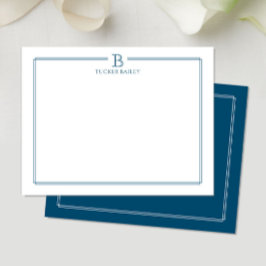 Moderne, dunkelblaue Grenzgestation Mitteilungskarte