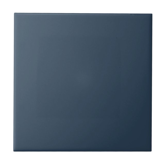 Moderne dunkelblaue Monochrom Fliese (Vorderseite)
