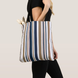 Moderne dunkelblaue und goldene Streifen im Trend