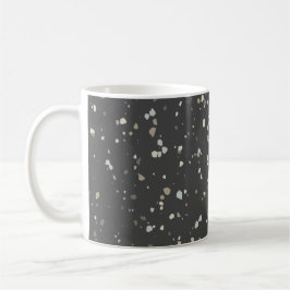 Moderne dunkelgraue Terrazzo Kaffeetasse