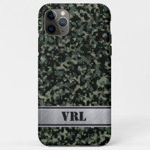 Moderne dunkelgrüne Camo iPhone 11 Pro Max Hülle