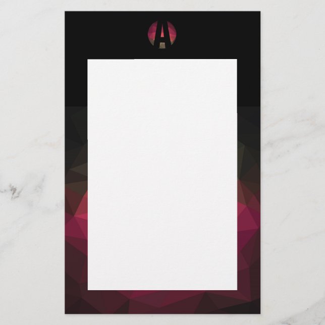 Moderne dunkle Farben - Möbeln Briefpapier (Vorderseite)
