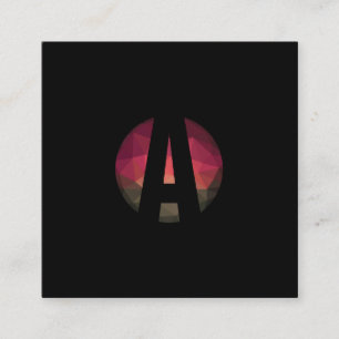 Moderne dunkle Farben, trendige Design-Business Quadratische Visitenkarte