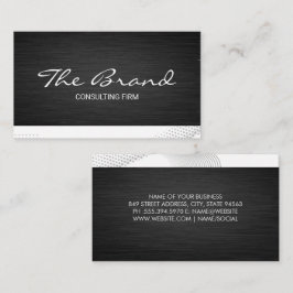 Moderne dunkle Metallic | Moderner Hintergrund Visitenkarte