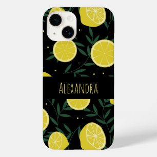 Moderne dunkle personalisierte Frucht Sommer Muste Case-Mate iPhone 14 Hülle