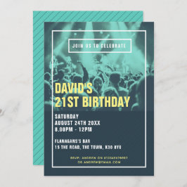 Moderne Duotone-Party Einladung