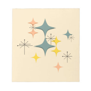 Moderne Eames Atomische Sternexplosionen des Mitte Notizblock