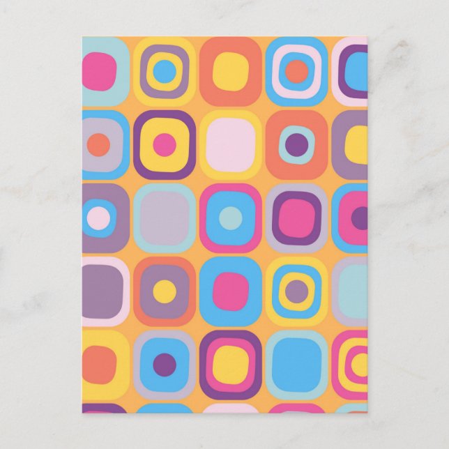 Moderne Eames-Rechtecke 31 Postkarte (Vorderseite)