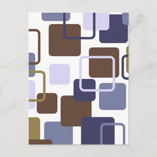 Moderne Eames-Rechtecke 5 Postkarte (Vorderseite)