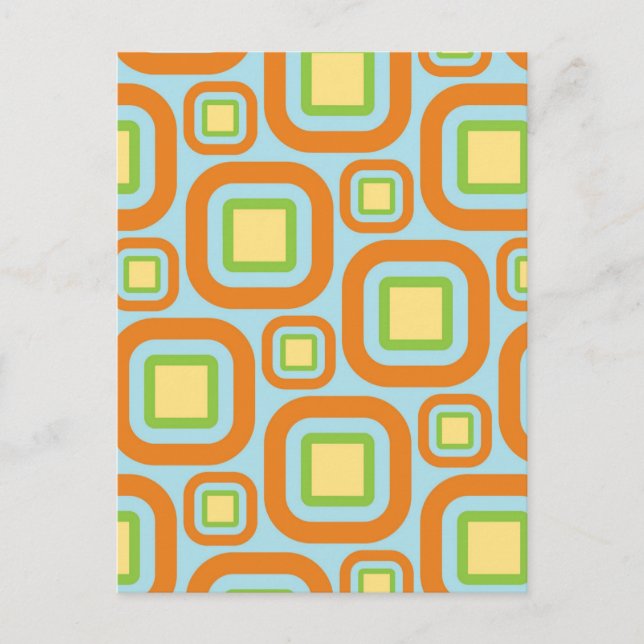 Moderne Eames Rectangle 24 Postkarte (Vorderseite)